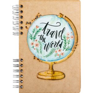 KOMONI    Notizbuch Travel the World  A5 TRA5G     liniert               90 Blatt