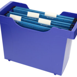 LEITZ     Hängemappenbox 1993-00-3 blau,inkl. 5 Hängemappen