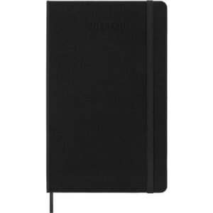 MOLESKINE Wochen-Notizkalender     25/26 999275396 18M liniert HC schwarz 13x21cm