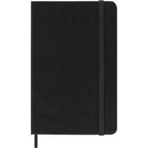 MOLESKINE Wochen-Notizkalender     25/26 999275440 18M liniert HC schwarz  9x14cm