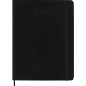 MOLESKINE Wochen-Notizkalender     25/26 999275495 18M liniert SC schwarz 19x25cm