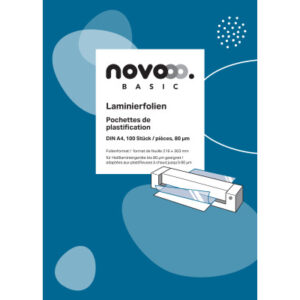 NOVOOO    Laminierfolie               A4 47060000  glanz, 80my          100 Stück