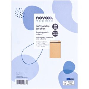 NOVOOO    Luftpolstertasche Recycled E-1712122 braun, 150x215mm      10 Stück