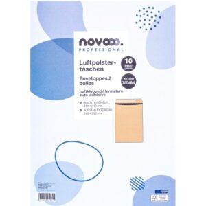 NOVOOO    Luftpolstertasche Recycled E-1712127 braun, 230x340mm      10 Stück