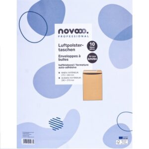 NOVOOO    Luftpolstertasche Recycled E-1712130 braun, 270x360mm      10 Stück