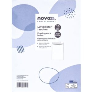NOVOOO    Luftpolstertasche Mix E-1712135 weiss, 150x215mm      10 Stück
