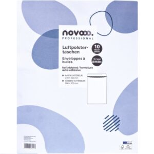 NOVOOO    Luftpolstertasche Mix E-1712143 weiss, 270x360mm      10 Stück