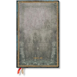PAPERBLAN Agenda Taubengrau Maxi   25/26 DD0539-2  1W/2S 18M DE VER HC  13.5x21cm