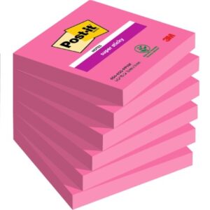 POST-IT   Notes Super Sticky     76x76mm 6546SSPPN powerpink           6x90 Blatt