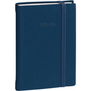 QUO-VADIS Eurotextagenda Silk      25/26 1281593Q  1T/1S 12M blau ML      12x17cm