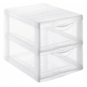ROTHO     Schubladenbox Optimo        A4 142190009 transparent 2 Schubladen