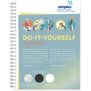 SIMPLEX   Schüleragenda Do-it y.   25/26 500102.26 1W/2S 17M weiss ML   14.8x21cm