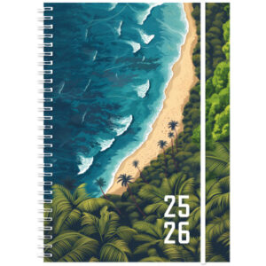 SIMPLEX   Schüleragenda Emotions   25/26 500213.26 1W/2S 17M Paradise   14.8x21cm