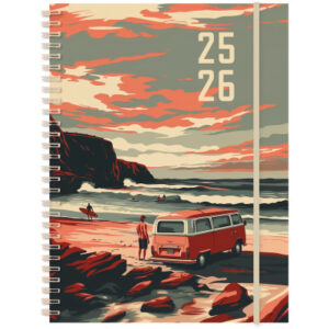SIMPLEX   Schüleragenda Emotions   25/26 500220.26 1W/2S 17M Wave ML    12x16.5cm