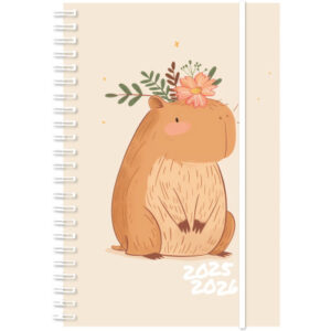 SIMPLEX   Schüleragenda Emotions   25/26 500222.26 1W/2S 17M Capybara ML 8x12.5cm