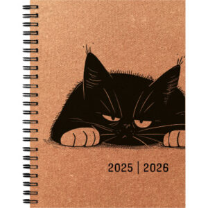 SIMPLEX   Schüleragenda Leather    25/26 500404.26 1W/2S 17M Mood ML    12x16.5cm