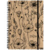 SIMPLEX   Schüleragenda Kraftpap.  25/26 500411.26 1W/2S 17M Flowers ML 14.8x21cm