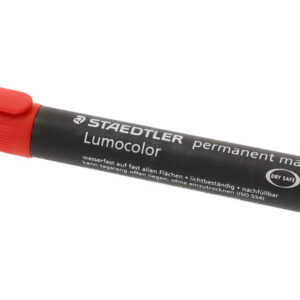 STAEDTLER Perm.  Marker Lumocolor 350 350-2     rot, Keilspitze