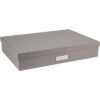 BIGSO BOX Aufbewahrungsbox Sverker 934154141 grau             43.5x31x8.5cm