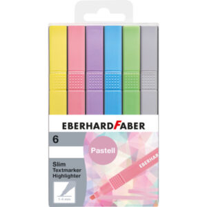EBERHARD  Textmarker Slim 551506    pastell                6 Stück