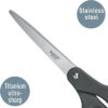 LEITZ     Titan Schere            20.5cm 54220089  dunkelgrau – Bild 2