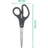 LEITZ     Titan Schere            20.5cm 54220089  dunkelgrau – Bild 4