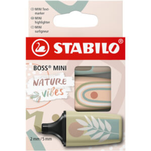 STABILO   Boss mini Leuchtmarker   2-5mm 07/03-72  Naturevibes, Etui      3 Stück