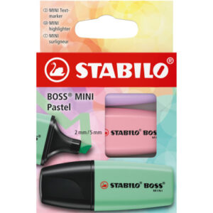 STABILO   Boss mini                2-5mm 07/3-2-03 Etui                   3 Stück