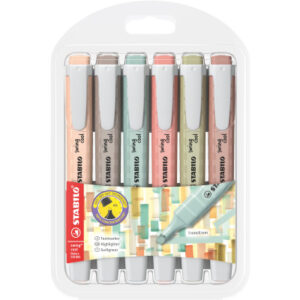 STABILO   Swing Cool Leuchtmarker  1-4mm 275/6-09  Nature, Etui           6 Stück