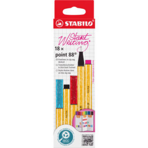 STABILO   Fineliner Point 88       0.4mm 8818/7    Zick Zack Etui        18 Stück