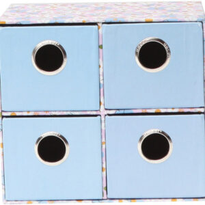 ANCOR     Schubladen Box   B'Log Flowers 123999    hellblau, 4 Schubladen