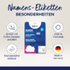 AVERY ZW. Namens-Etiketten L4786-20  weiss/rot 80x50mm    200 Stück – Bild 2