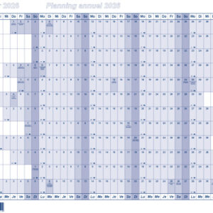 BEREC     Papierjahresplaner        2026 B 5603/26 1J/1S blau                  A3