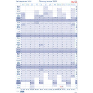 BEREC     Jahresplaner hoch         2026 B 5668/26 1J/1S blau             90x60cm