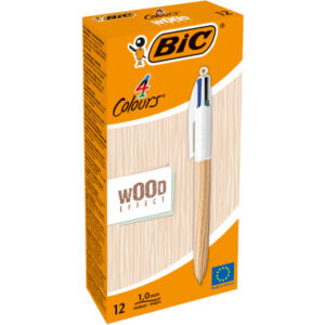BIC       Kugelschreiber 4 Colours 0.4mm 508964    Wood Natural
