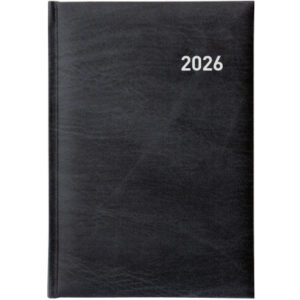 BIELLA    Geschäftsagenda Terminia  2026 806536020 1W/2S schwarz ML   14.5x20.5cm
