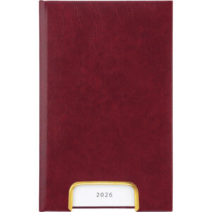 BIELLA    Geschäftsagenda Disponent 2026 807401470 1T/1S weinrot ML     10.1x16cm