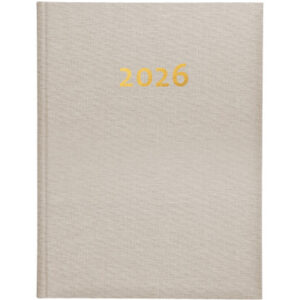 BIELLA    Geschäftsagenda Oraio     2026 809301100 1W/2S beige ML     17.8x23.5cm