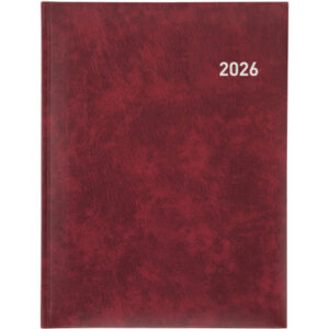 BIELLA    Geschäftsagenda Orario    2026 809301470 1W/2S weinrot ML   17.8x23.5cm