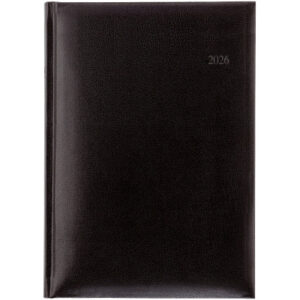 BIELLA    Geschäftsagenda Budget 7  2026 809807020 1W/2S schwarz ML   14.5x20.5cm
