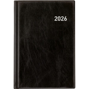 BIELLA    Geschäftsagenda Terminia  2026 817535020 1W/2S schwarz ML   14.5x20.5cm