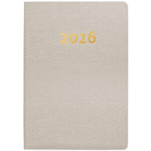 BIELLA    Taschenagenda Tell        2026 823201100 2T/1S beige ML      8.5x12.5cm