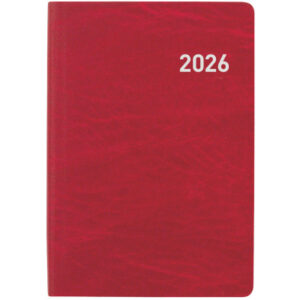 BIELLA    Taschenagenda Tell        2026 823201450 2T/1S rot ML        8.5x12.5cm