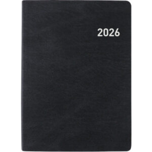BIELLA    Taschenagenda Rex         2026 825301020 1W/2S schwarz ML   10.1x14.2cm