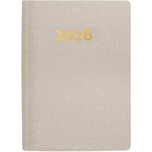 BIELLA    Taschenagenda Rex         2026 825301100 1W/2S beige ML     10.1x14.2cm