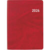 BIELLA    Taschenagenda Rex         2026 825301450 1W/2S rot ML       10.1x14.2cm