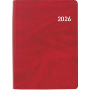 BIELLA    Taschenagenda Rex         2026 825301450 1W/2S rot ML       10.1x14.2cm