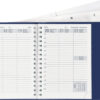 BIELLA    Taschenagenda Rex Wire-O  2026 825773050 1W/2S blau ML      10.1x14.2cm – Bild 2