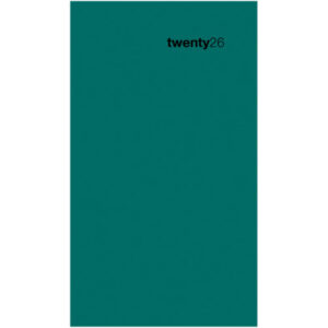 BIELLA    Taschenagenda Colorful    2026 830760090 1W/2S petrol ML     8.7x15.3cm