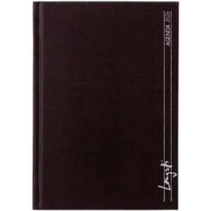 BIELLA    Taschenagenda Longatti    2026 832714020 1W/2S schwarz ML   10.4x14.8cm